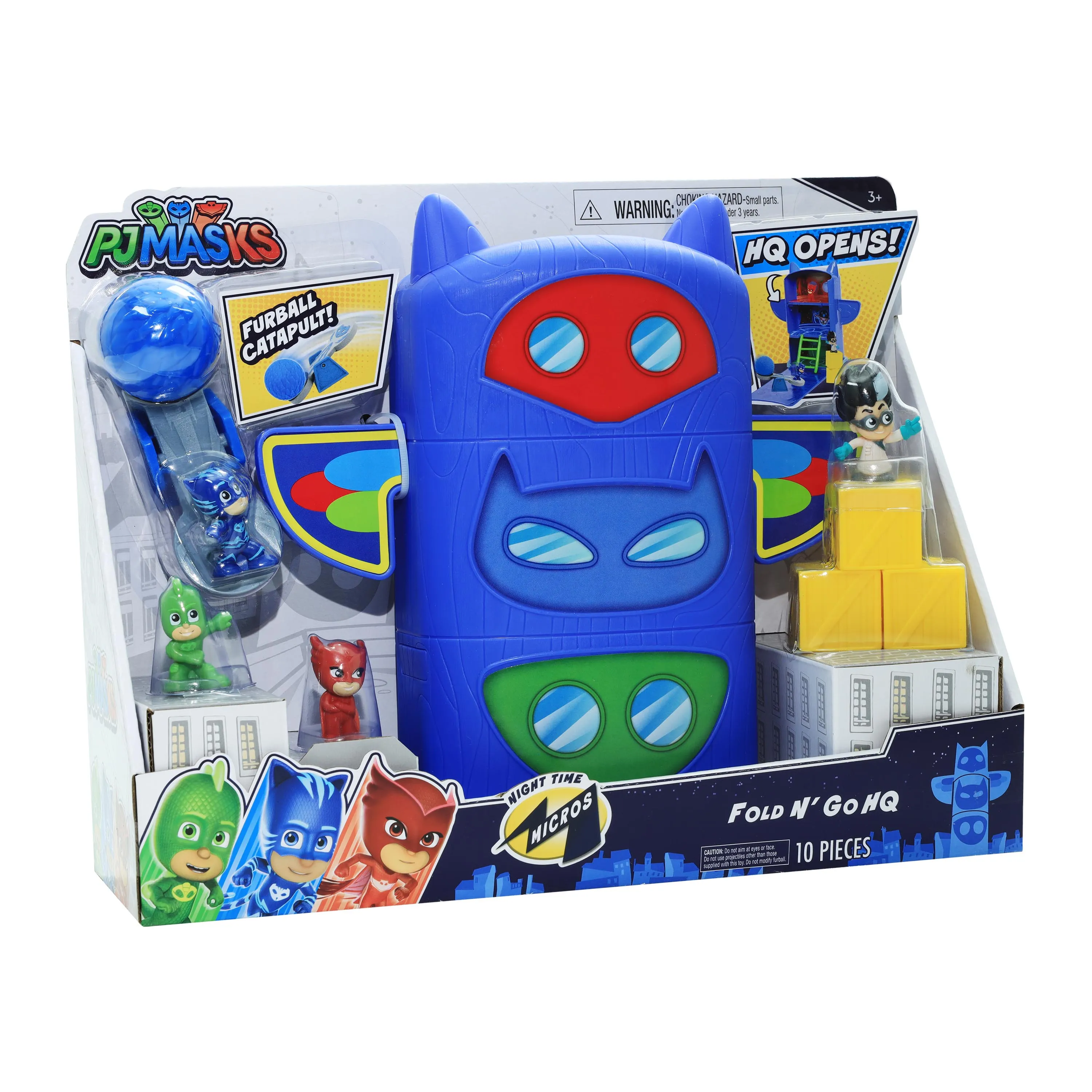 Pj Masks Night Time Micros Fold N' Go Hq
