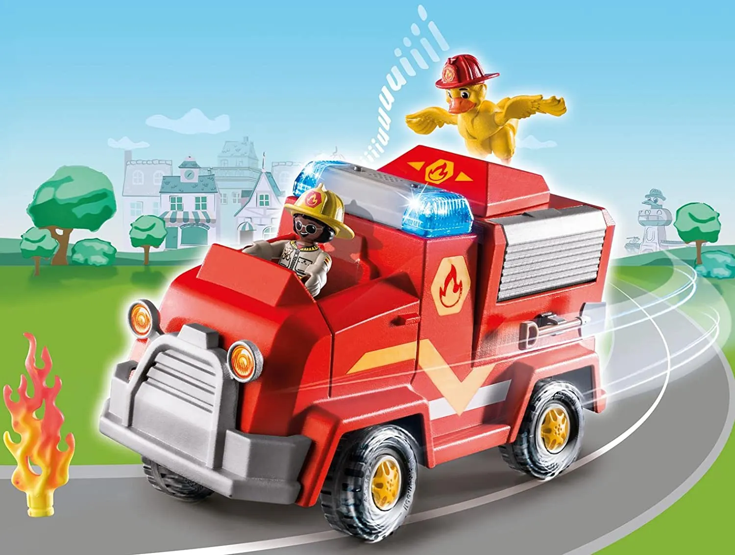 Playmobil Duck On Call - Fire Brigade Emergency Vehicle