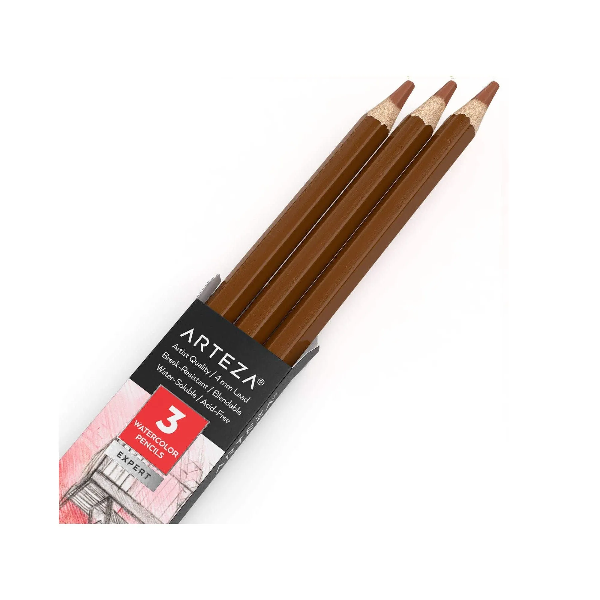 Professional Watercolor Pencils | Pack of 3 | Water-Soluble Pencils