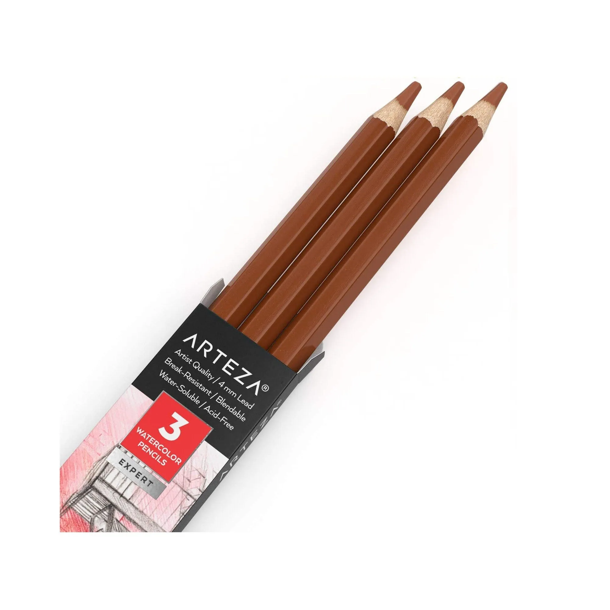 Professional Watercolor Pencils | Pack of 3 | Water-Soluble Pencils