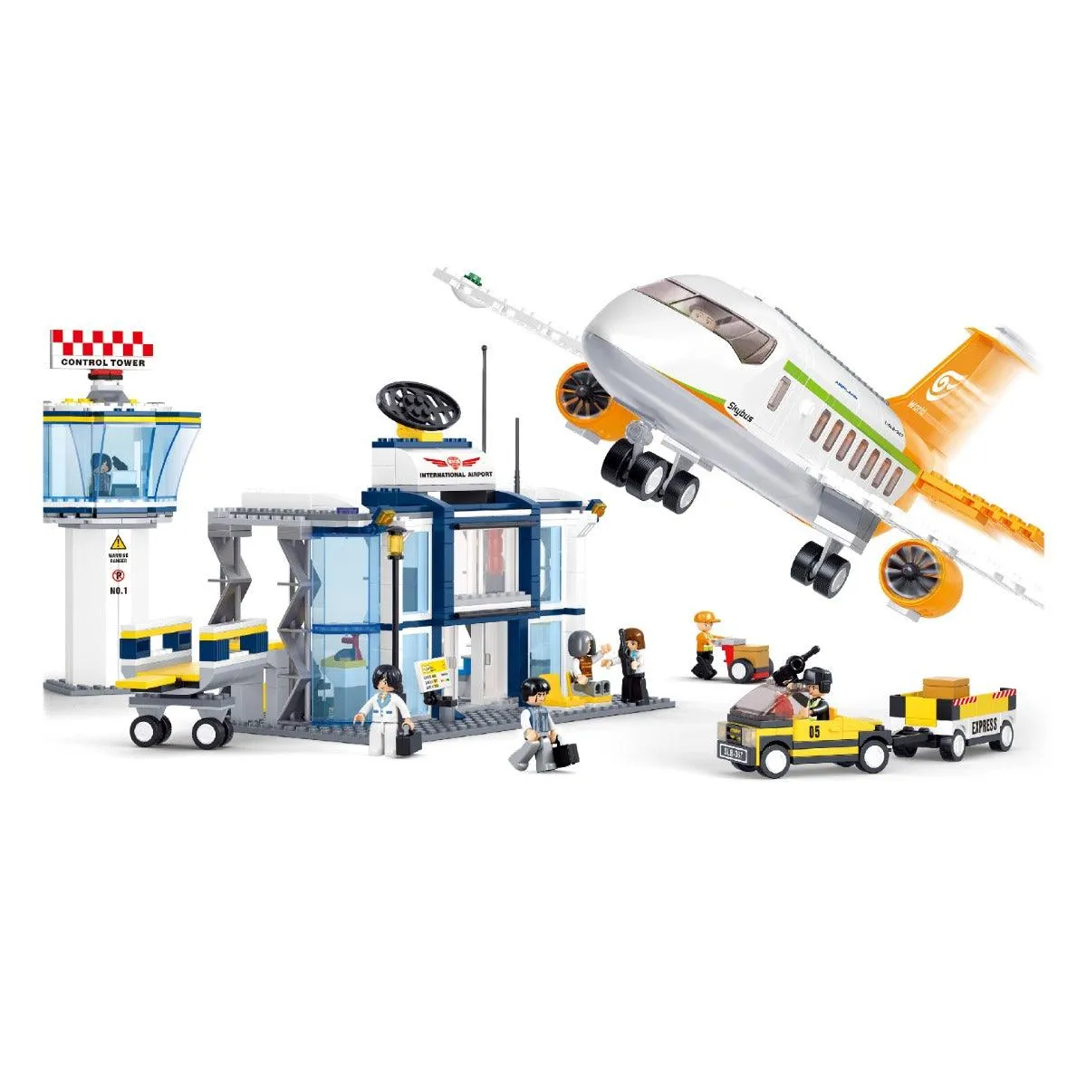 Sluban Aviation-International Airport Building Blocks For Ages 6 