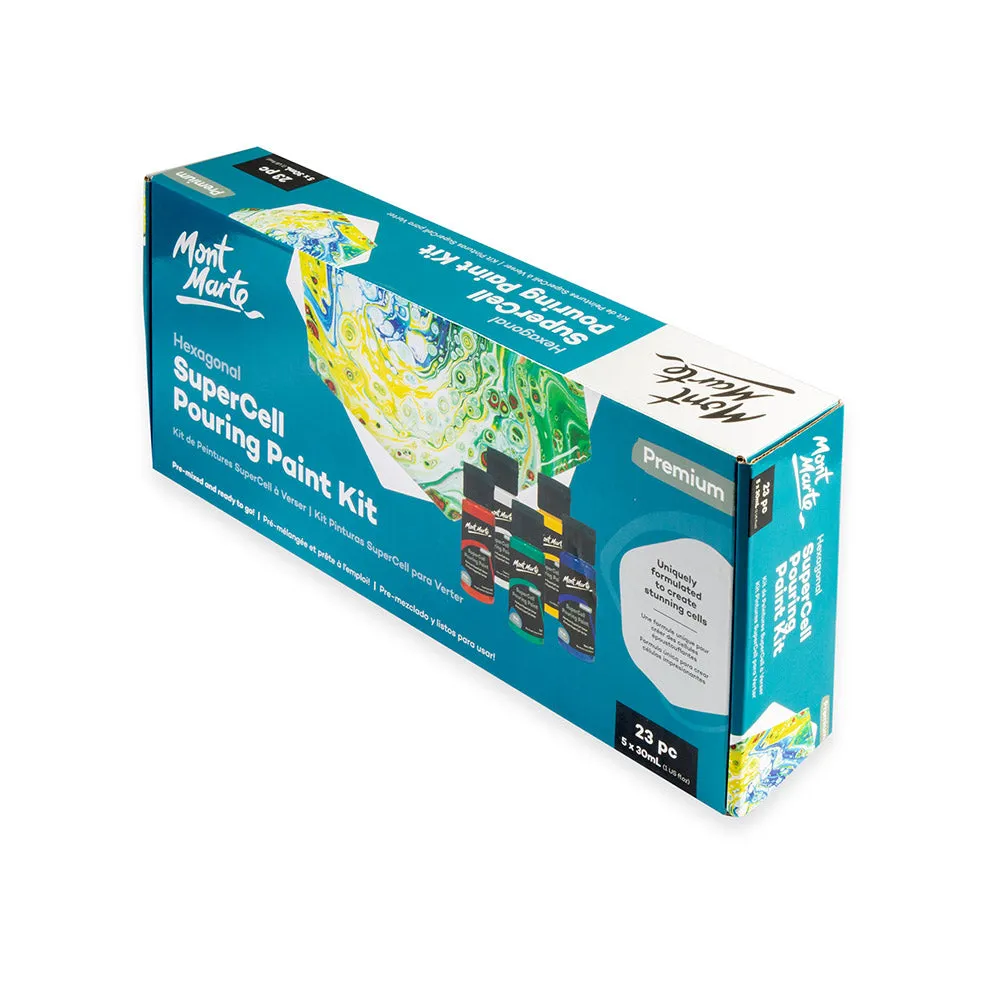SuperCell Pouring Paint Kit Premium 23pc