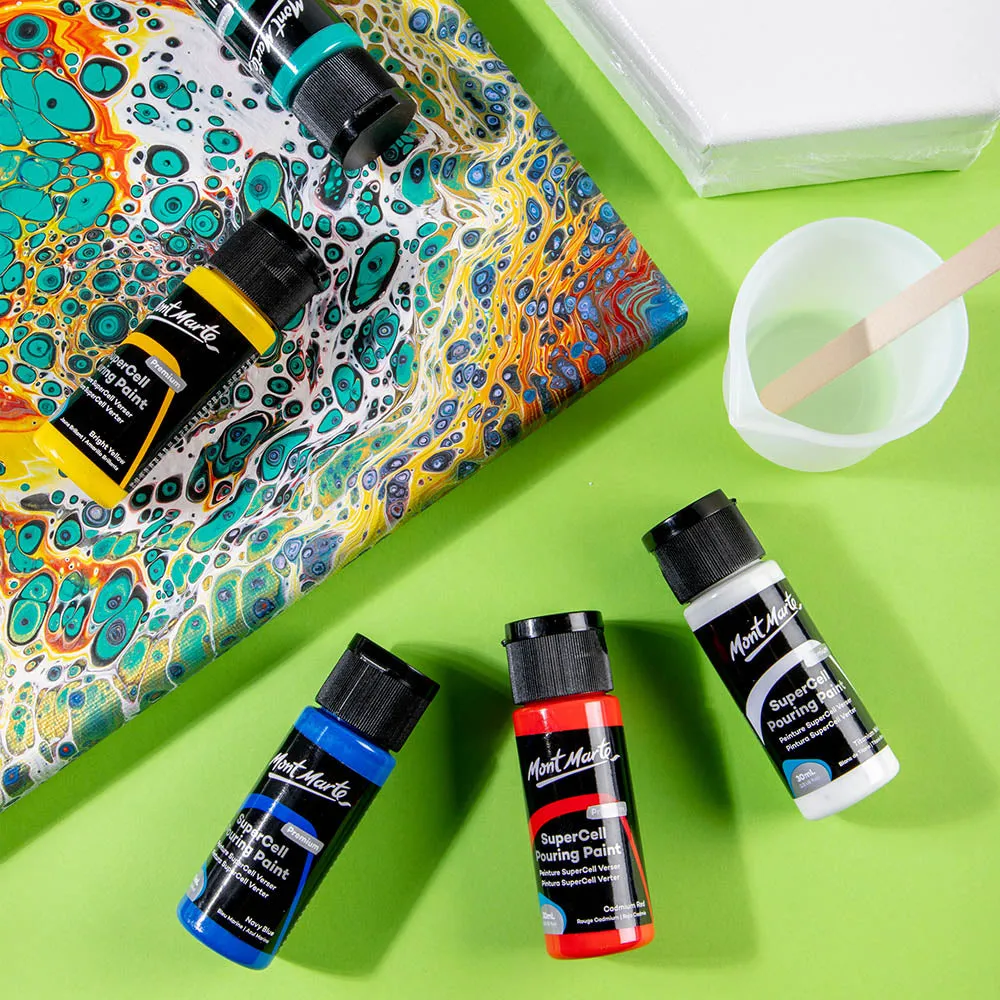 SuperCell Pouring Paint Kit Premium 23pc