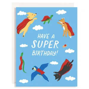 Superhero Birthday Animals