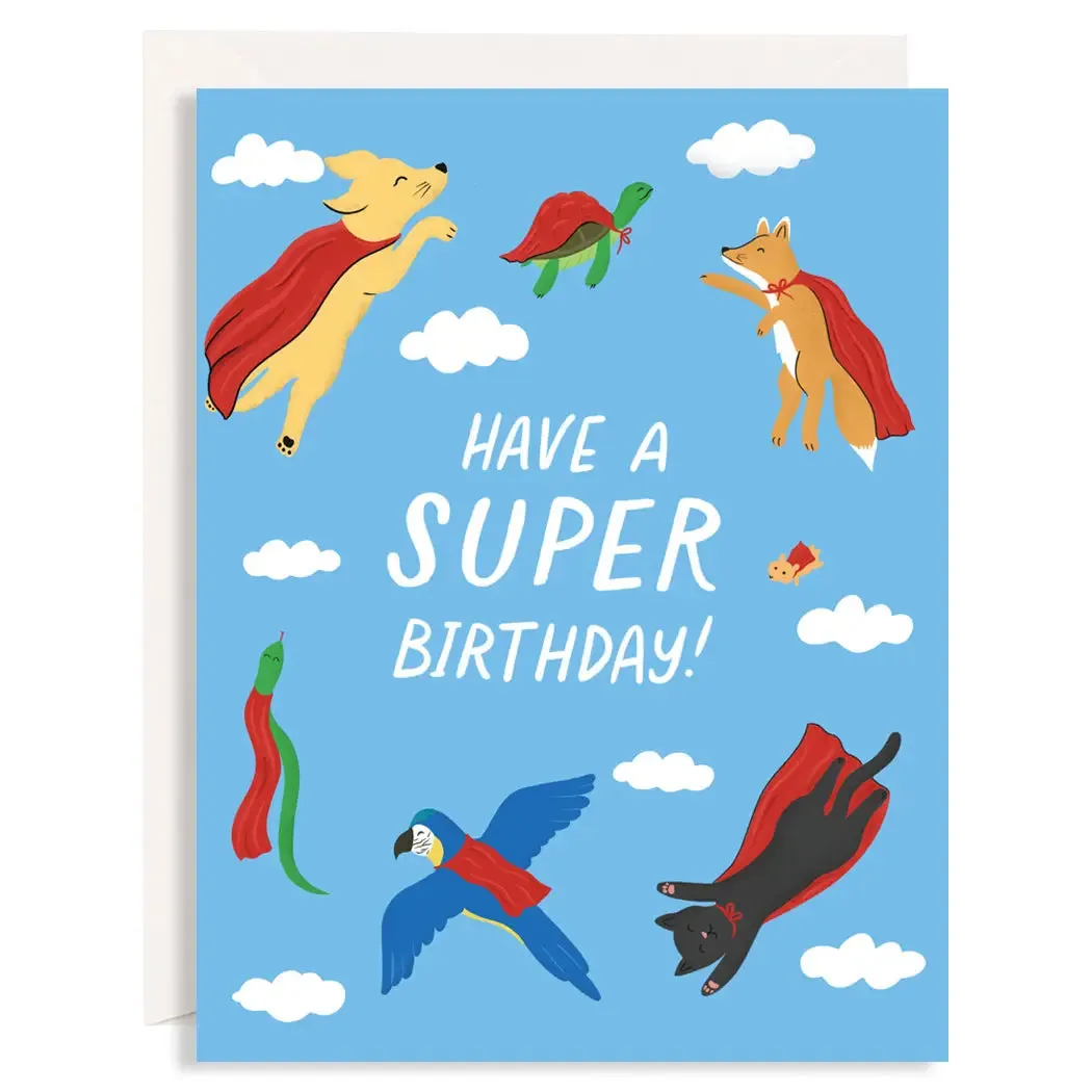 Superhero Birthday Animals