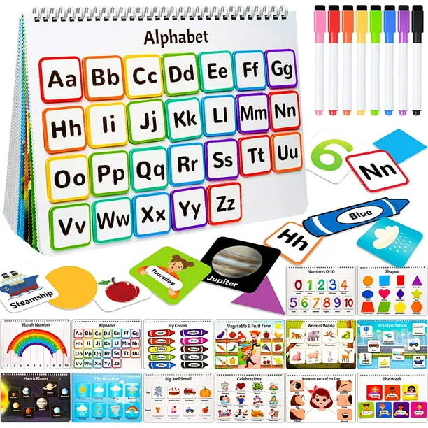 Terra Busy Book for Kids, Preschool Montessori Toys for Toddlers, Autism Sensory Educational Toys for 3 4 Years Old Quiet Book, Early Learning Toys, Boys Girls Develops Fine Motor Skills