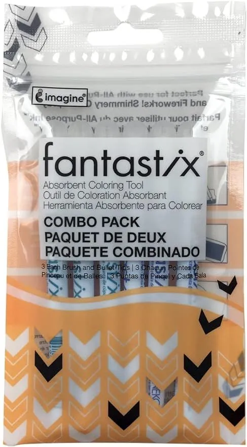 Tsukineko Fantastix Absorbent Coloring Tool - Combo Pack, Pkg of 6