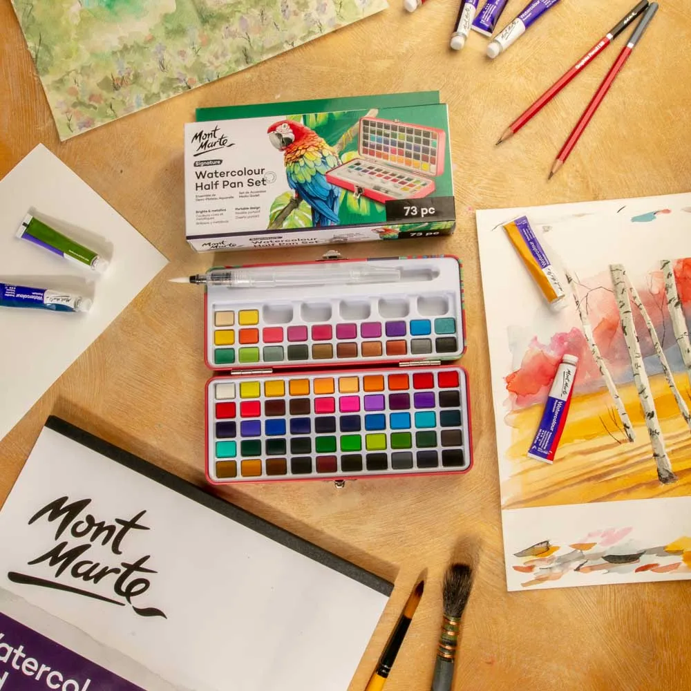 Watercolour Half Pan Set Signature 73pc
