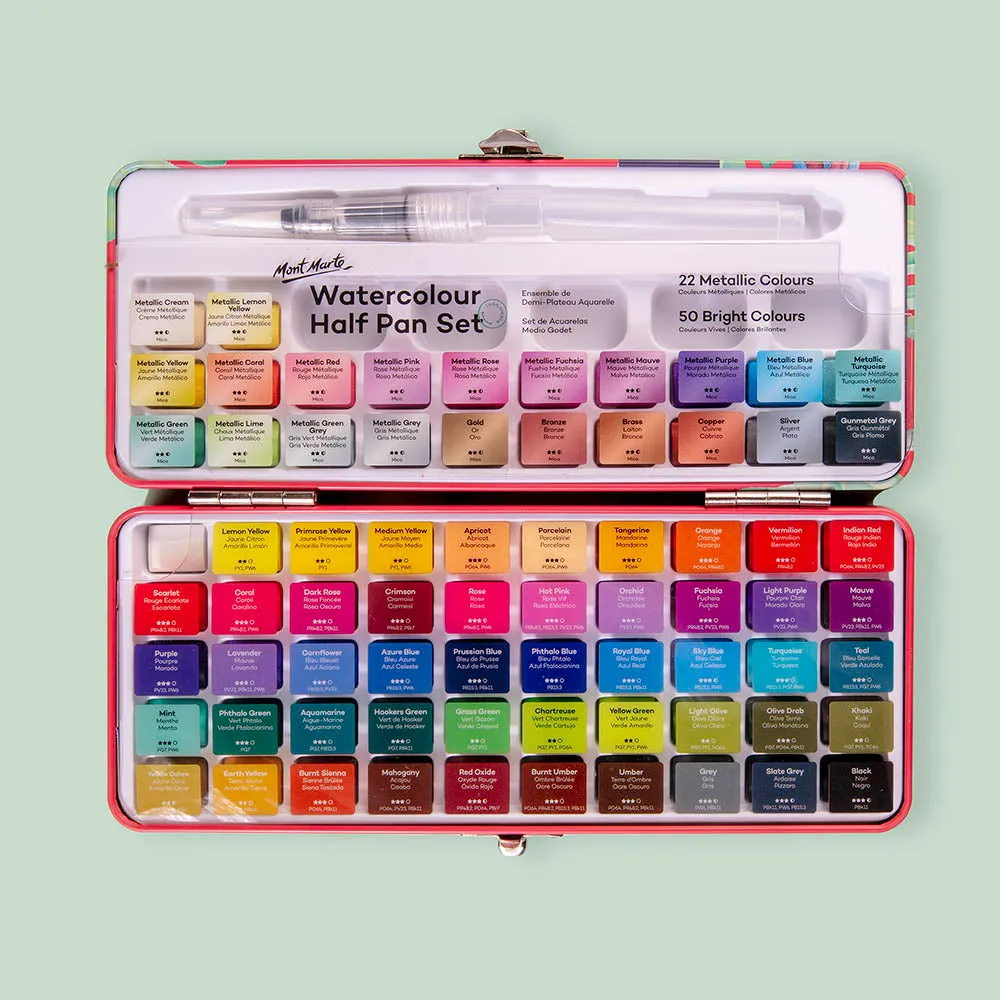 Watercolour Half Pan Set Signature 73pc