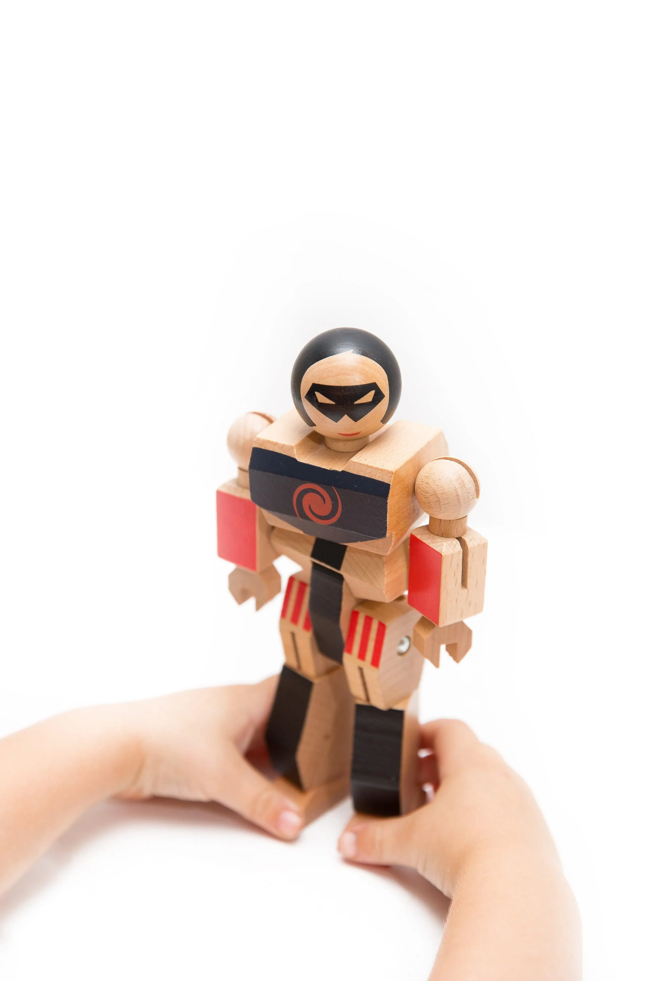 Wood Action Figure Playhard Heroes #4 Spruce