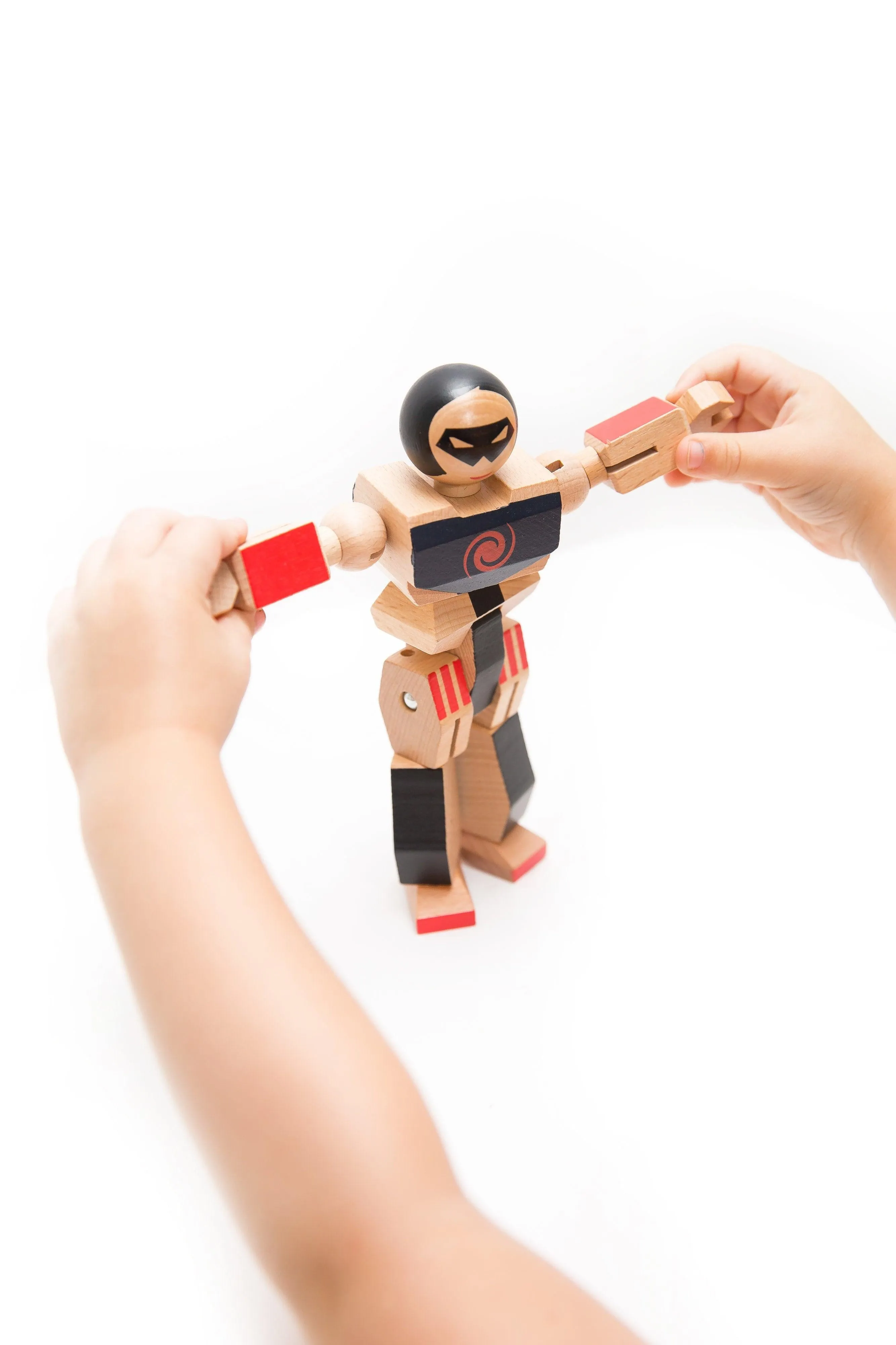 Wood Action Figure Playhard Heroes #4 Spruce