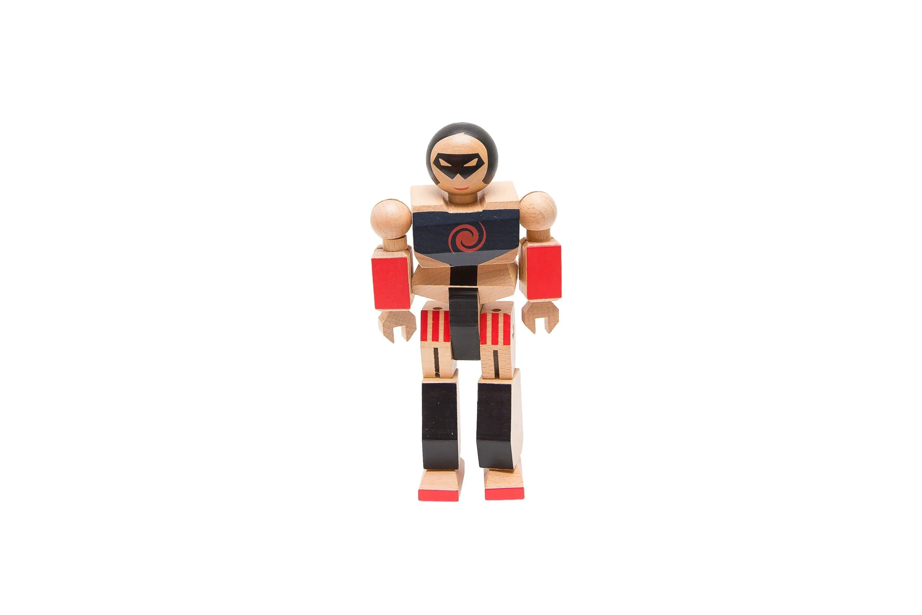 Wood Action Figure Playhard Heroes #4 Spruce