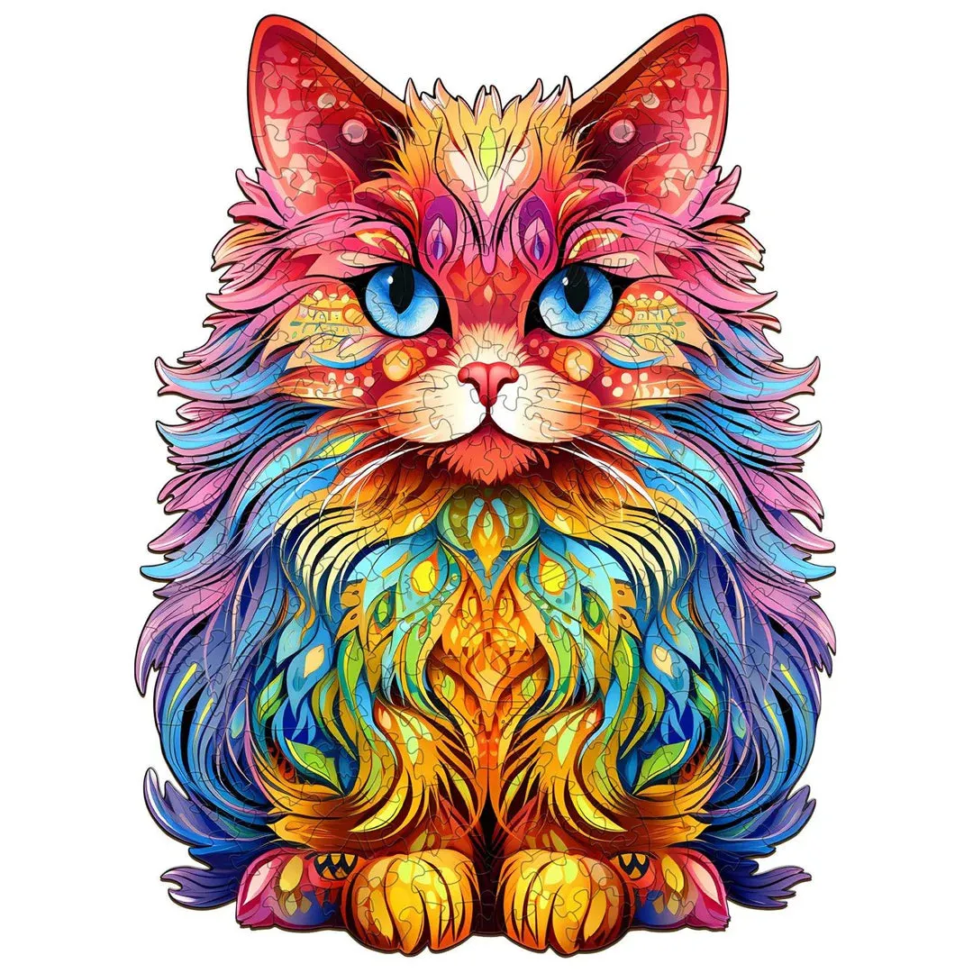Woodbests - Persian Cat-3 Wooden Jigsaw Puzzle (160-200pcs)