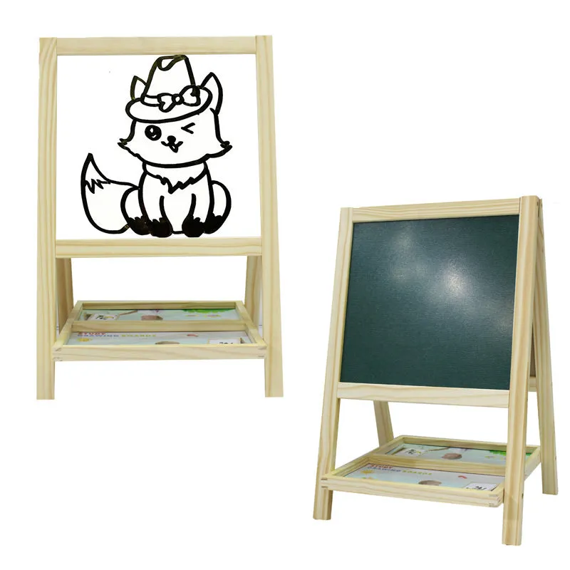 Wooden Multifunction Folding Learning Board Double Sided