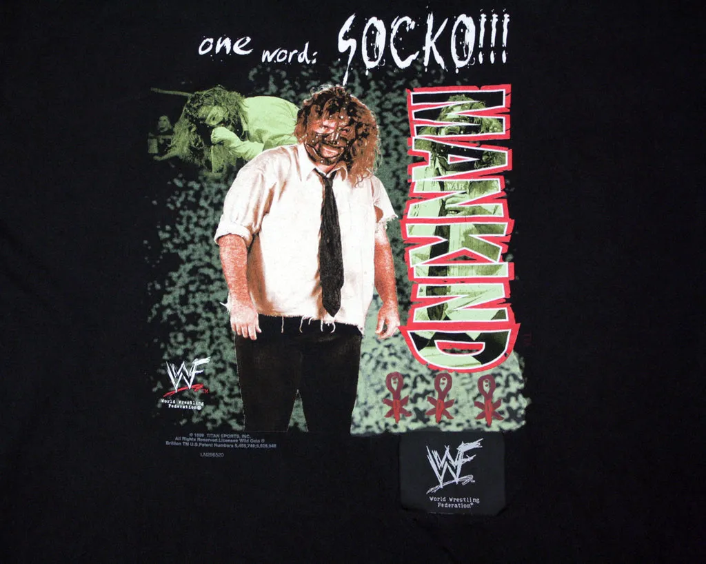 WWF MANKIND SOCKO TALKING T-SHIRT XXL
