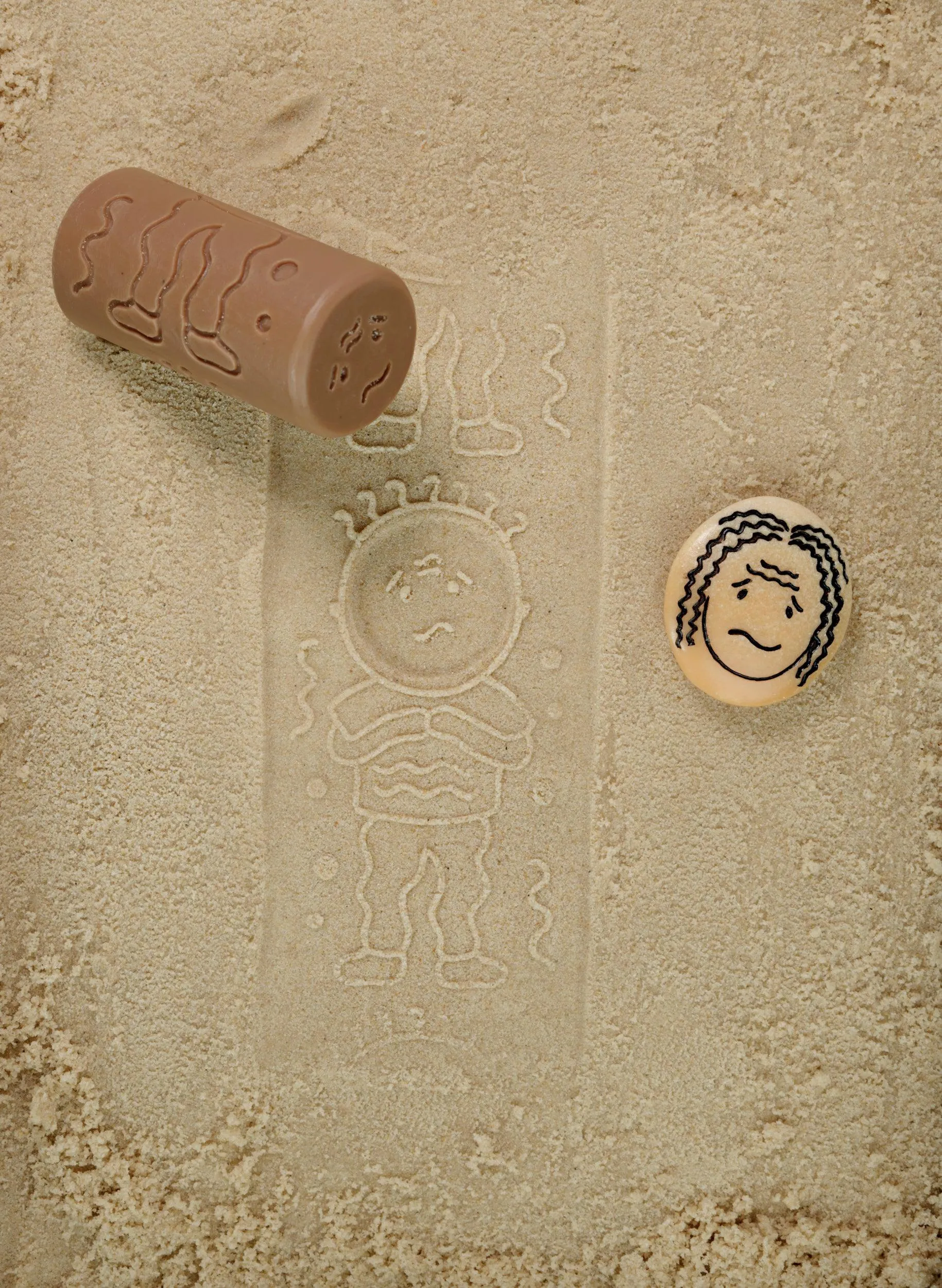 Yellow Door Let’s Roll Rolling Pin Toddler Toys Emotions Playdough Sand Toys Sensory Toys 2yrs 