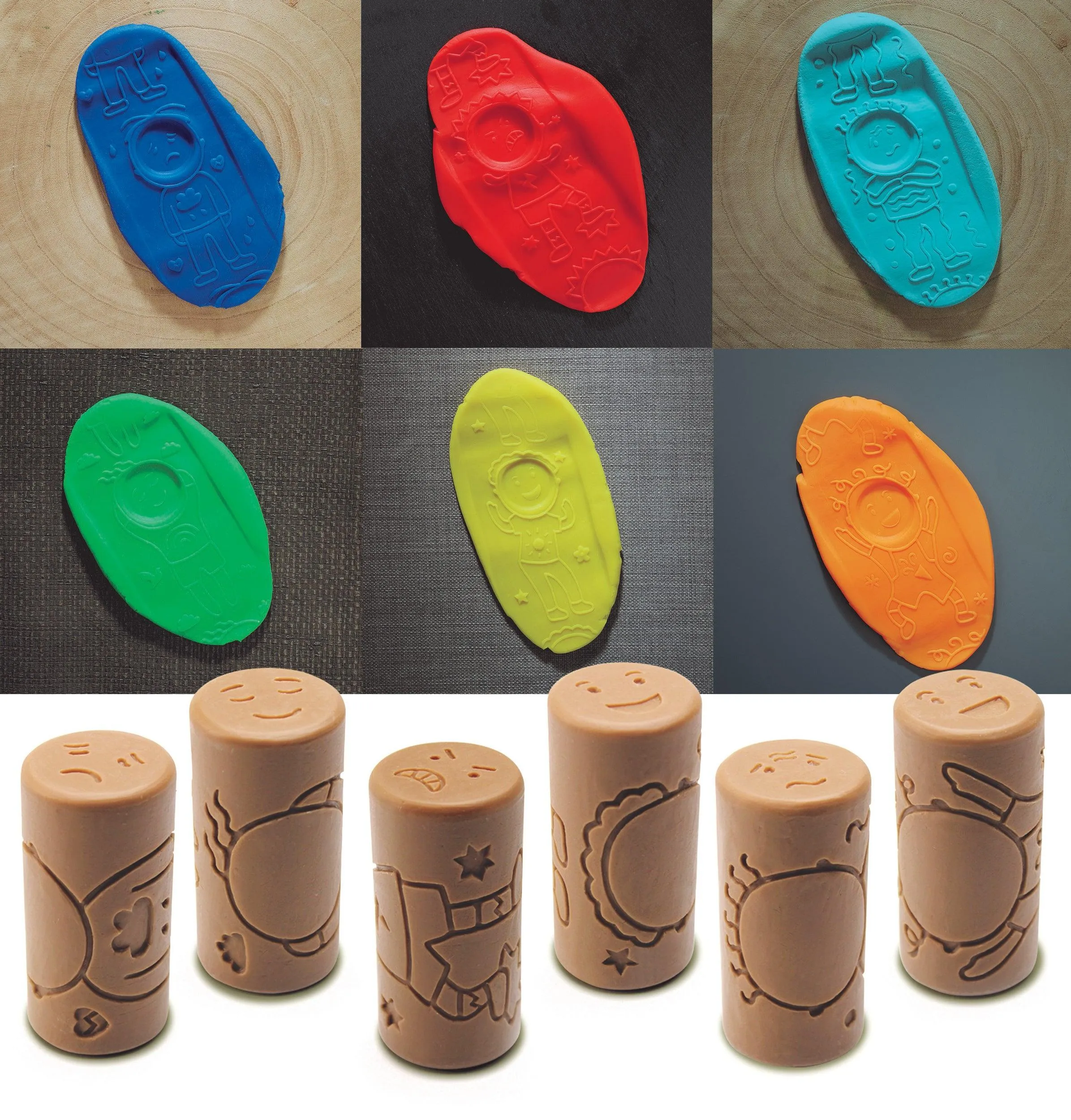 Yellow Door Let’s Roll Rolling Pin Toddler Toys Emotions Playdough Sand Toys Sensory Toys 2yrs 