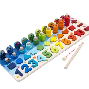 Zhiqu اللوغاريتم المجلس للأطفال شكل رقمي . Zhiqu Logarithm Board for Kids Digital Shape