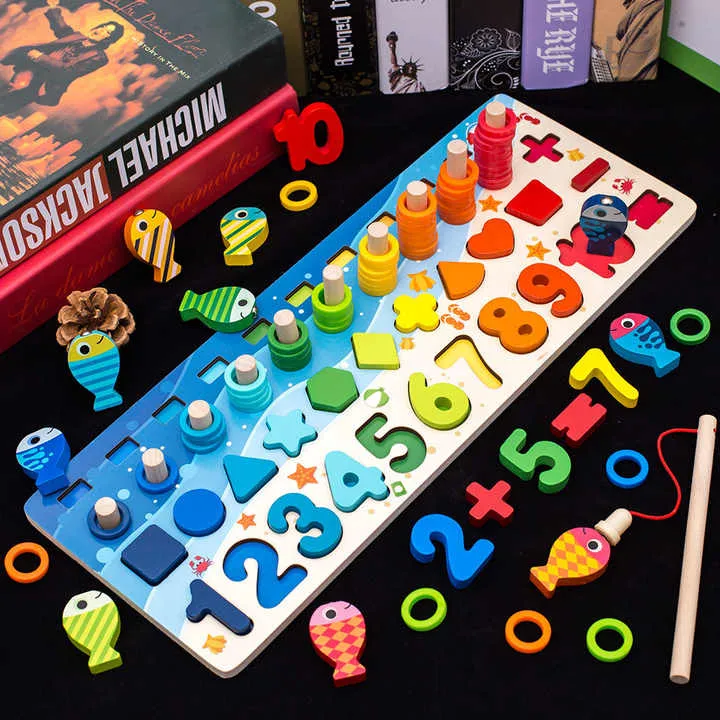 Zhiqu اللوغاريتم المجلس للأطفال شكل رقمي . Zhiqu Logarithm Board for Kids Digital Shape