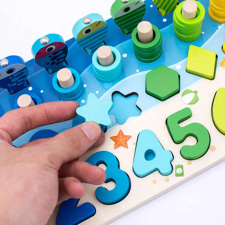 Zhiqu اللوغاريتم المجلس للأطفال شكل رقمي . Zhiqu Logarithm Board for Kids Digital Shape