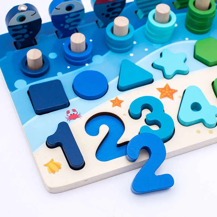 Zhiqu اللوغاريتم المجلس للأطفال شكل رقمي . Zhiqu Logarithm Board for Kids Digital Shape